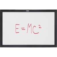 Black MDF Frame Whiteboard, Dry-Erase/Magnetic, 36" W x 24" H OR131 | KLETON