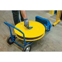 PE555 Distributeur de feuillards, Feuillard Polyester/Acier/Polypropyl&egrave;ne, Dia de noyau 16"/8", largeur de rouleau 3"/8"/6"