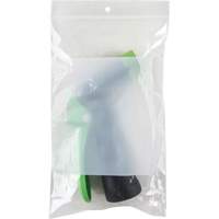 PF933 White Block Poly Bags, Reclosable, 8" x 5", 2 mils
