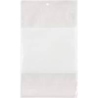 PF941 White Block Poly Bags, Reclosable, 9" x 6", 2 mils
