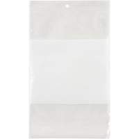 White Block Poly Bags, Reclosable, 9" x 6", 2 mils PF941 | KLETON