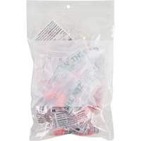PF941 White Block Poly Bags, Reclosable, 9" x 6", 2 mils