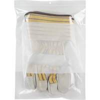 PF951 White Block Poly Bags, Reclosable, 12" x 9", 2 mils