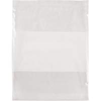 White Block Poly Bags, Reclosable, 15" x 12", 2 mils PF963 | KLETON