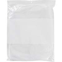 PF963 White Block Poly Bags, Reclosable, 15" x 12", 2 mils
