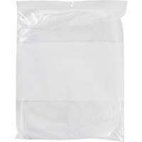 White Block Poly Bags, Reclosable, 15" x 12", 2 mils PF963 | KLETON