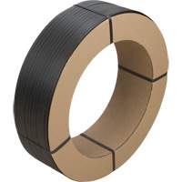 PF986 Strapping, Polypropylene, 1/2" W x 7200' L, Black, Manual Grade