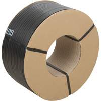 PF987 Strapping, Polypropylene, 1/2" W x 7200' L, Black, Manual Grade