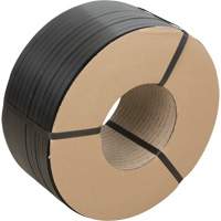 PF988 Strapping, Polypropylene, 5/8" W x 6000' L, Black, Manual Grade