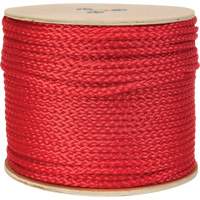 PG774 Braided Red Rope, Polypropylene, 500'