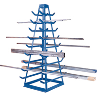 RB958 Support pour tuyaux, Horizontal, 9 Niveaux, 18" la x 40" p x 84" h, 1800 lb Cap.