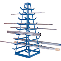 Bar Storage Racks - Horizontal Bar Racks, Horizontal, 9 Levels, 18" W x 40" D x 84" H, 1800 lbs. Cap. RB958 | KLETON