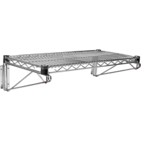 RL911 Wall Mount Wire Shelving Kit, Single Bracket, 200 lbs. Capacity, 14" D