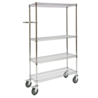 Push Cart, Chrome Plated, 30" x 60" x 14", 800 lbs. Capacity RL914 | KLETON