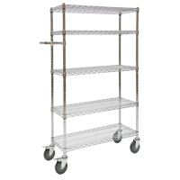RL918 Chariots &agrave; pousser, Chrom&eacute;, 30' x 60" x 14", Capacit&eacute; 800 lb