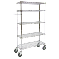 Push Cart, Chrome Plated, 30' x 60" x 14", 800 lbs. Capacity RL918 | KLETON