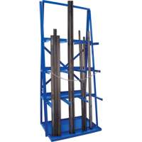 RL922 R&acirc;telier de rangement pour barre, Vertical, 3 Niveaux, 36" la x 24" p x 84" h, 3000 lb Cap.