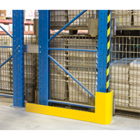 RN060 Protecteurs d'all&eacute;es de rayonnages, 3" la x 50" lo x 16" h, Jaune s&eacute;curit&eacute; OSHA