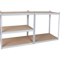 RN455 Rayonnage robuste, Acier, Sans boulons, Capacit&eacute; 1200 lb, 36" la x 72" h x 18" p