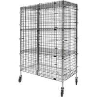 RN804 Chariot de s&eacute;curit&eacute;, Chrom&eacute;, 48" x 69" x 24", Capacit&eacute; 500 lb