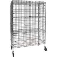 RN804 Chariot de s&eacute;curit&eacute;, Chrom&eacute;, 48" x 69" x 24", Capacit&eacute; 500 lb