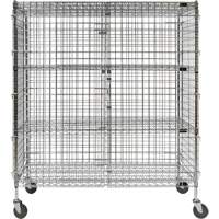 RN805 Chariot de s&eacute;curit&eacute;, Chrom&eacute;, 60" x 69" x 24", Capacit&eacute; 500 lb