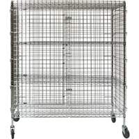 RN805 Chariot de s&eacute;curit&eacute;, Chrom&eacute;, 60" x 69" x 24", Capacit&eacute; 500 lb