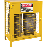 Gas Cylinder Cabinets, 2 Cylinder Capacity, 30" W x 17" D x 37" H, Yellow SEB837 | KLETON