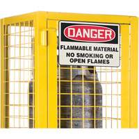 SEB838 Armoire de s&eacute;curit&eacute; pour cylindres de gaz conforme aux normes de la CSA, nbre de bouteilles: 2, 17" , 17" , 69" , Jaune
