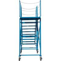 VD708 Snow Ladder, Steel, 10 Steps, 99" H, 85-1/2" D, 48" Step, Serrated