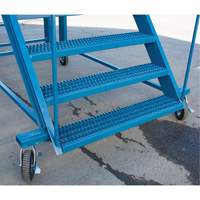 VD708 Snow Ladder, Steel, 10 Steps, 99" H, 85-1/2" D, 48" Step, Serrated