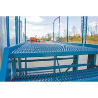 VD708 Snow Ladder, Steel, 10 Steps, 99" H, 85-1/2" D, 48" Step, Serrated