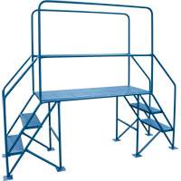 VD709 Crossover Ladder, 35-1/2" Overall Span, 31-1/2" H x 22" D, 22" Step Width