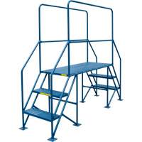 VD709 Crossover Ladder, 35-1/2" Overall Span, 31-1/2" H x 22" D, 22" Step Width